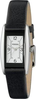 Horlogeband Fossil ES2418 Leder Zwart 12mm