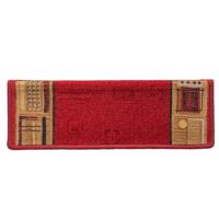 VidaXL Trapmatten zelfklevend 10 st 65x21x4 cm rood - thumbnail