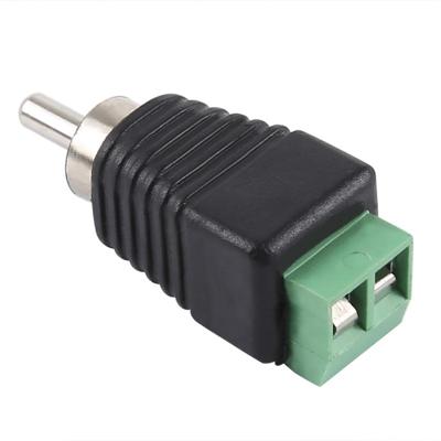 Gelijkstroom naar RCA Male Adapter Connector