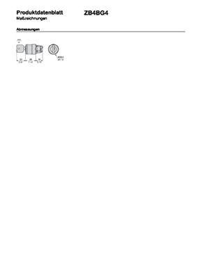 Schneider Electric ZB4BG4 Harmony ZB4BG4 Sleutelschakelaar Sleutel Zwart 2 x 90 ° Sleutel-ontgrendeling 1 stuk(s)