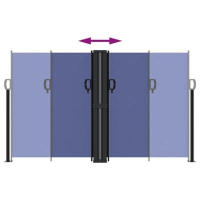 VidaXL Windscherm uittrekbaar 140x1000 cm blauw VidaXL Windscherm uittrekbaar 140x1000 cm blauw
