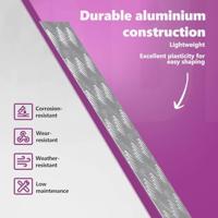 VidaXL Trap tread rechthoekig 4 pcs zilver 60 x 20 cm aluminium - thumbnail