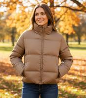 Studio Anneloes Tess Short Puffer 12836 Winterjassen 1300 Caramel - thumbnail