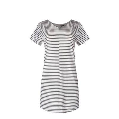SKINY gestreept nachthemd wit/zwart SKINY gestreept nachthemd wit/zwart