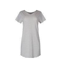 SKINY gestreept nachthemd wit/zwart - thumbnail