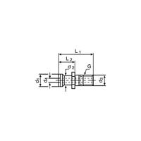 Promat/Tecwerk Spanbout | ISO 7388 / IIB | SK40 | met gat - 4000832720 - thumbnail