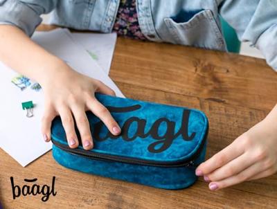 Baagl School etui Blauw 1-rits