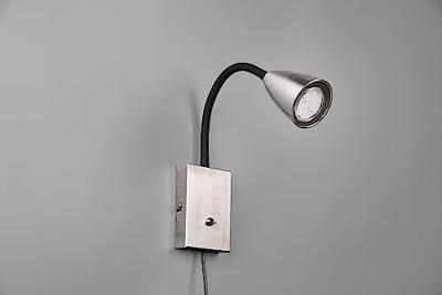 Trio Flexibele leeslampWanda RVS - 202670107