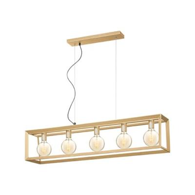 LABEL51 Hanglamp 'Tetto' 5-lamps, kleur Antiek Goud LABEL51 Hanglamp 'Tetto' 5-lamps, kleur Antiek Goud