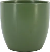 Pot Basel keramiek d16h15cm mosgroen mat es/15 - thumbnail