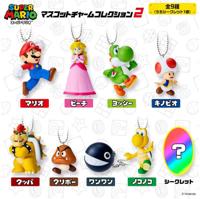 Super Mario Keychains 5 cm Mascot Charm Collection Wave 2 Blind Bag Display (10) - thumbnail