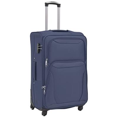 VidaXL Trolleyset marineblauw 3-delig