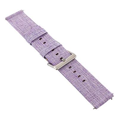 Canvas nylon bandje Fitbit Versa 1 / 2 & Lite - Paars - thumbnail