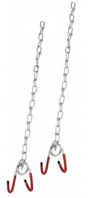 Simson Ophangkettingen met haken rood/zilver 2 stuks