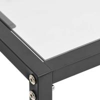 Wandtafel 140x35x75,5 cm gehard glas transparant - thumbnail