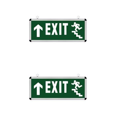 LED Noodverlichting Exit 2-Pack - Rabonta Hangend 3W - Omhoog