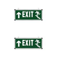 LED Noodverlichting Exit 2-Pack - Rabonta Hangend 3W - Omhoog - thumbnail
