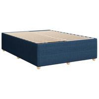 Boxspring met matras stof blauw 160x200 cm - thumbnail