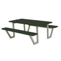 Picknicktafel Stalen Frame Wega Groen - thumbnail