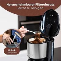 Clatronic KA 3805 Edelstahl-schwarz Koffiezetapparaat RVS Capaciteit koppen: 10 Met thermoskan - thumbnail