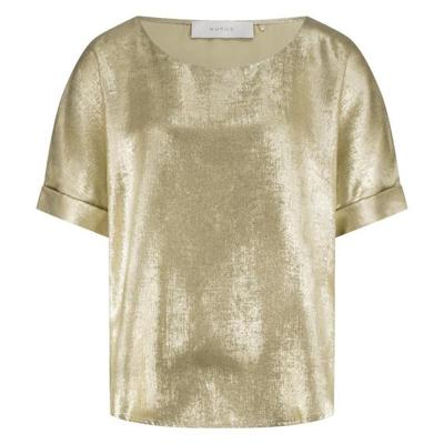 Nukus Irene Top Shiny | Gold