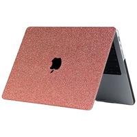 Lunso MacBook Pro 14 inch (2021-2023) cover hoes - case - Glitter Rose Goud - thumbnail