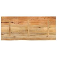 Tafelblad met natuurlijke rand 140x60x3,8 cm massief mangohout - thumbnail