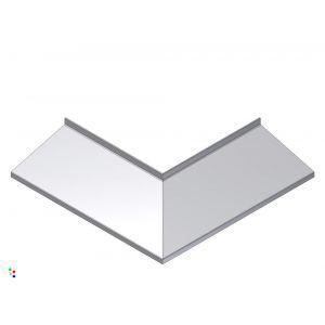 Gelaste uitwendige hoek brute onbehandeld, 500 x 500, 90º W160 Gelaste uitwendige hoek brute onbehandeld, 500 x 500, 90º W160