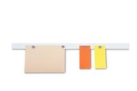 MAUL metaalstrip Standaard lijst zelfklevend 100X5cm incl. 4 magneten, wit - thumbnail