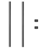 Hekpalen 2 pcs Grijs 120 cm Poedergecoat staal - thumbnail