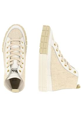 Bullboxer Sneakers 803500E6TBWHIT Wit / Beige-40 maat 40