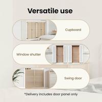 VidaXL Kastdeur 4 pcs naturel 110 x 2,1 x 39,5 cm massief grenenhout - thumbnail