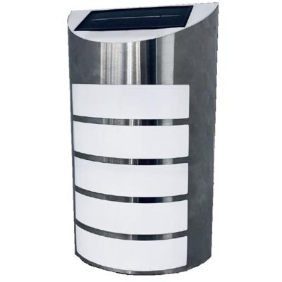 Hofftech Solar LED RVS Wandlamp - 26 x 16 x 7 cm