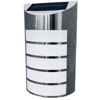 Hofftech Solar LED RVS Wandlamp - 26 x 16 x 7 cm - thumbnail