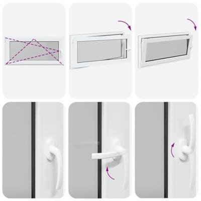 Kelderraam RISOR 120x60 cm draaikiep-draai DIN links antraciet Kelderraam RISOR 120x60 cm draaikiep-draai DIN links antraciet