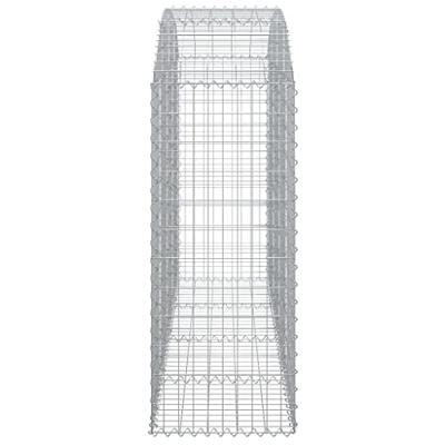 Schanskorf gewelfd 200x50x120/140 cm gegalvaniseerd ijzer