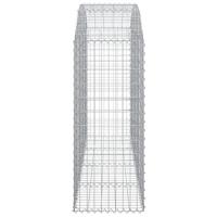 Schanskorf gewelfd 200x50x120/140 cm gegalvaniseerd ijzer - thumbnail