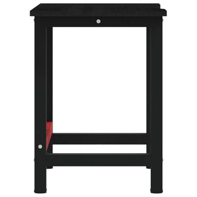 Werkbank 100x60x81,5 cm massief eikenhout donkerbruin