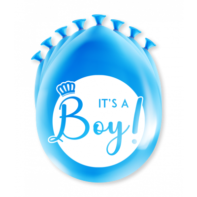 Happy party ballon - It's a boy 8 st