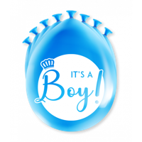 Ballonnen &apos;It&apos;s A Boy&apos; Babyshower (8st) - thumbnail