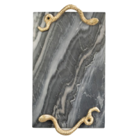 Dienblad marmer - dienblad Cape Cobra - dienblad grijs - thumbnail