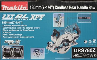 Makita DRS780Z Accu Cirkelzaag 185mm 2x18V Basic Body - thumbnail