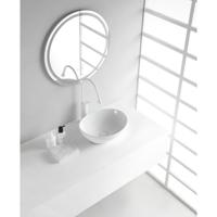 Wiesbaden Barco Waskom Ovaal - 40x33x14.5cm - Keramiek - Glans Wit - thumbnail