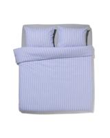 HEMA Dekbedovertrek 240x200/220cm zacht katoen strepen lavendel (lavendel) - thumbnail
