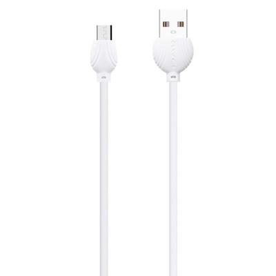 awei CL-61 2 in 1 2.5A Mirco USB Charging + transmissie aluminiumlegering gevlochten datakabel lengte: 1m(White)