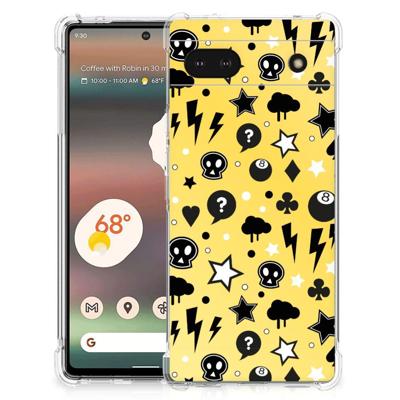 Extreme Case Google Pixel 6A Punk Geel Extreme Case Google Pixel 6A Punk Geel