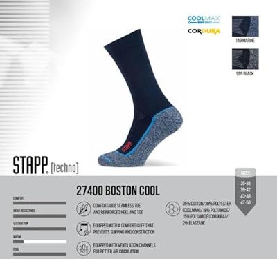 Stevige Heren werk sokken - Boston Cool - Verkoelende sokken - Anti zweet sokken - Coolmax sokken