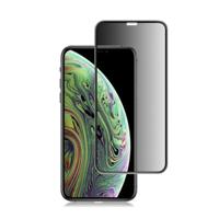 mocolo 0.33mm 9H 3D ronde rand Privacy Anti-Glare getemperd glas Film voor iPhone XS / X (zwart) - thumbnail
