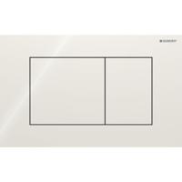 Geberit Drukplaat Sigma 40, 2-toets Square Glas Zand Grijs - thumbnail