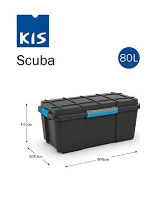KIS 241507 Opbergbox Scubba Stapelbaar (b x h x d) 780 x 350 x 395 mm Grijs-blauw, Zwart 1 stuk(s) KIS 241507 Opbergbox Scubba Stapelbaar (b x h x d) 780 x 350 x 395 mm Grijs-blauw, Zwart 1 stuk(s)